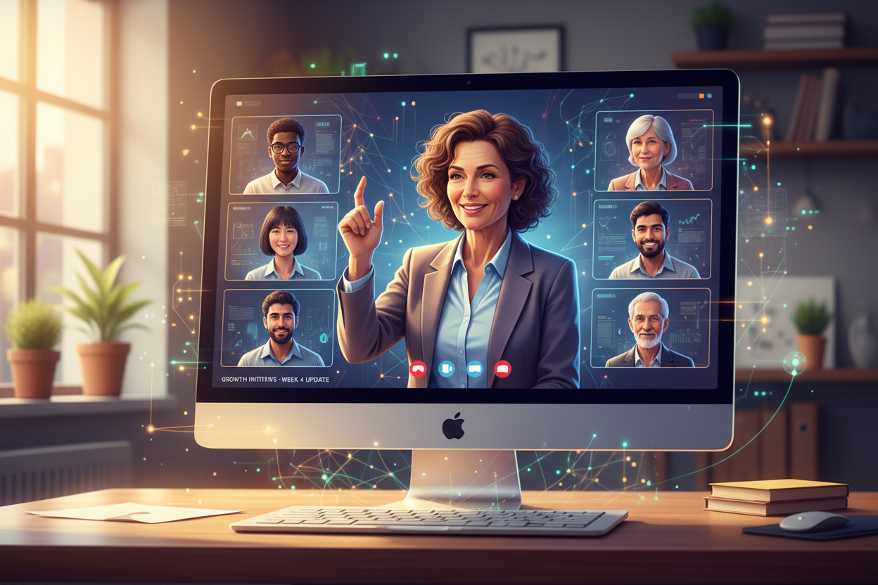 AI coach helping nonprofit team improve efficiency and confidence.